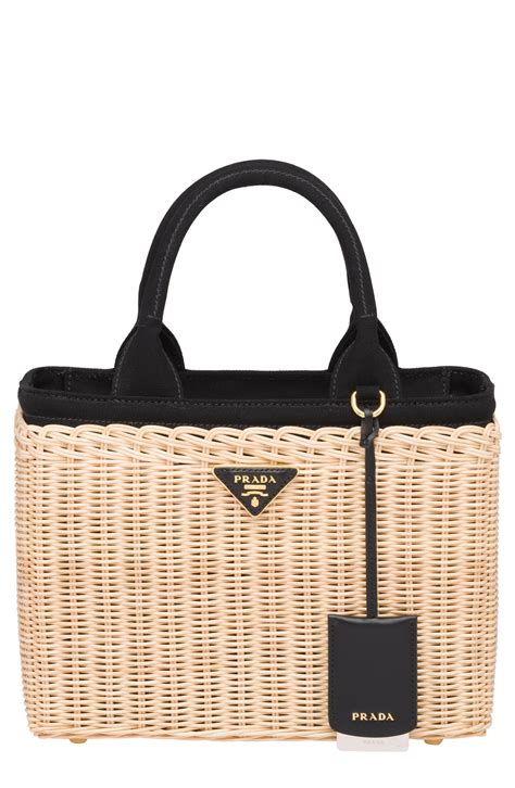 prada tote woven|prada medium tote.